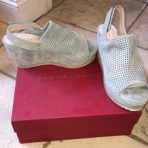 Sacha London Grey Wedges